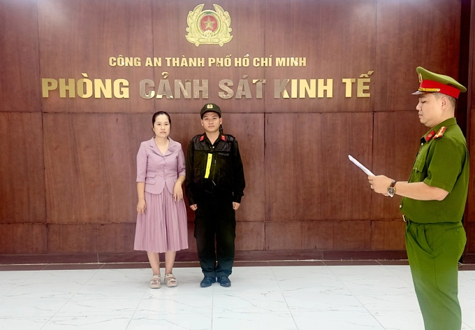 Hoàng Thị Bích Ngọc bị khởi tố. Ảnh: Công an TP HCM