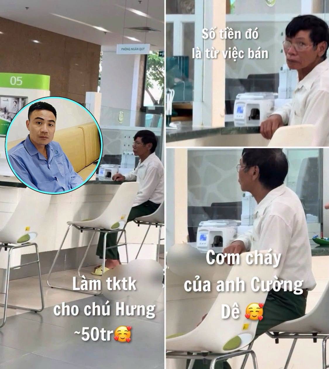 Anh chủ nhà hàng Cường Dê tặng chú Hưng một quyển sổ tiết kiệm nghe bảo 50 triệu Đồng